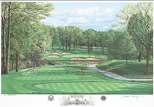 Medinah Golf course Painting Medinah Golf course Painting