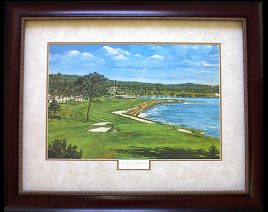 Pebble Beach Mahogany Frame Opaque mat