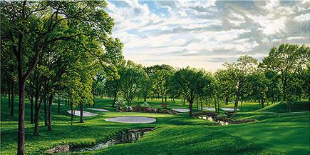southern hills country club golf course painting southern hills country club golf course painting