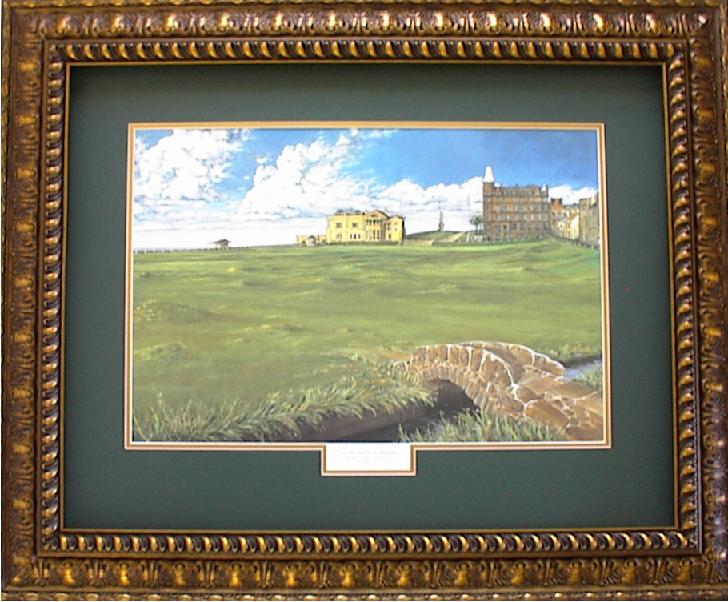 Swilcan Bridge Bronze Frame Forrest Green Mat