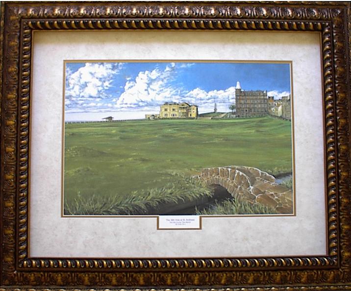 Swilcan Bridge Bronze Frame Opaque Mat