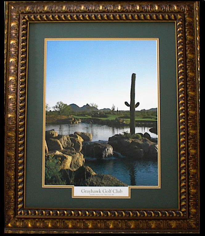 Grayhawk Golf Course Bronze Frame Forest Mat Grayhawk Golf Course Bronze Frame Forest Mat
