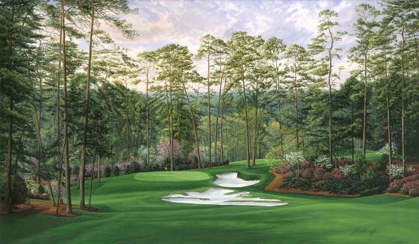 10th Hole Camellia Golf Painting 10th Hole Camellia Golf Painting