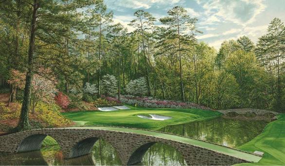 12th Hole Bridges golf art 12th Hole Bridges golf art