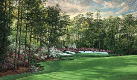 13th Hole Azalea golf course painting 13th Hole Azalea golf course painting