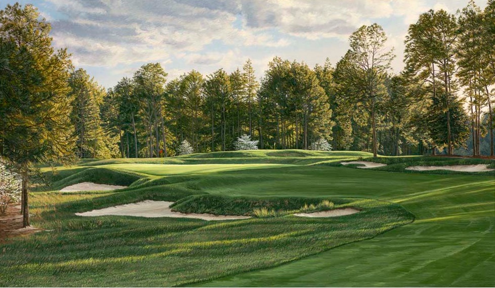 Pinehurst 5th Hole Golf Painting